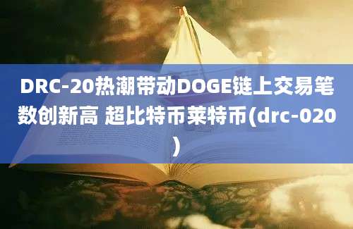 DRC-20热潮带动DOGE链上交易笔数创新高 超比特币莱特币(drc-020)