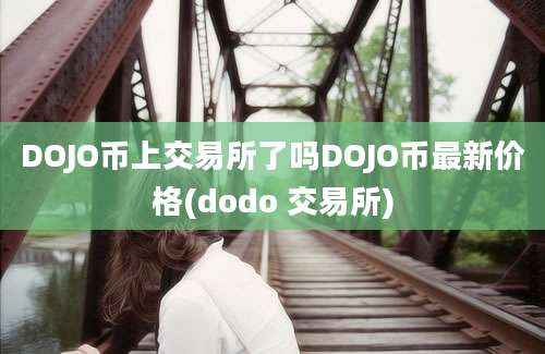 DOJO币上交易所了吗DOJO币最新价格(dodo 交易所)