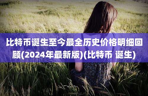 比特币诞生至今最全历史价格明细回顾(2024年最新版)(比特币 诞生)