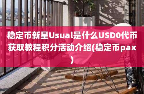 稳定币新星Usual是什么USD0代币获取教程积分活动介绍(稳定币pax)