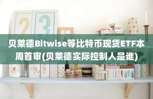 贝莱德Bitwise等比特币现货ETF本周首审(贝莱德实际控制人是谁)