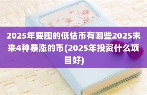 2025年要囤的低估币有哪些2025未来4种暴涨的币(2025年投资什么项目好)