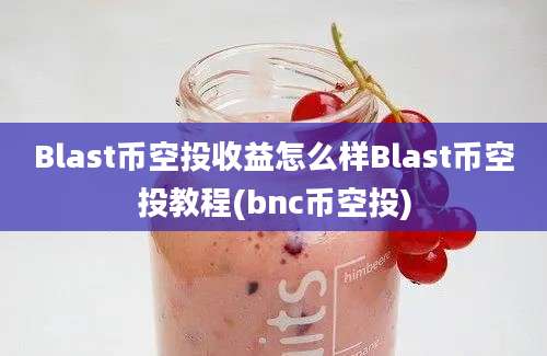 Blast币空投收益怎么样Blast币空投教程(bnc币空投)