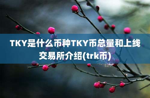 TKY是什么币种TKY币总量和上线交易所介绍(trk币)