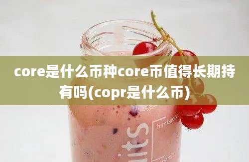 core是什么币种core币值得长期持有吗(copr是什么币)