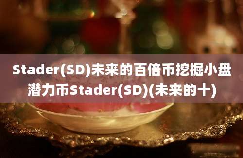 Stader(SD)未来的百倍币挖掘小盘潜力币Stader(SD)(未来的十)