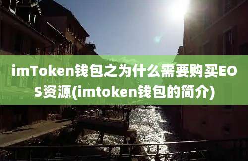 imToken钱包之为什么需要购买EOS资源(imtoken钱包的简介)