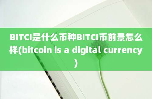 BITCI是什么币种BITCI币前景怎么样(bitcoin is a digital currency)