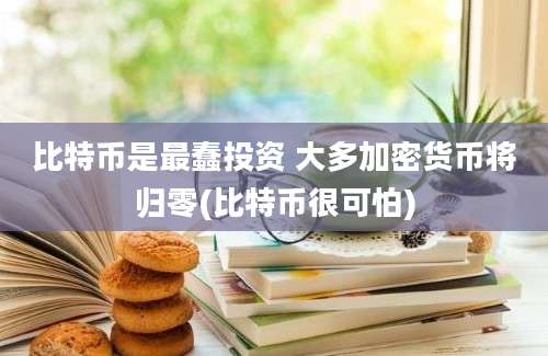 比特币是最蠢投资 大多加密货币将归零(比特币很可怕)