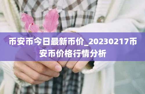 币安币今日最新币价_20230217币安币价格行情分析