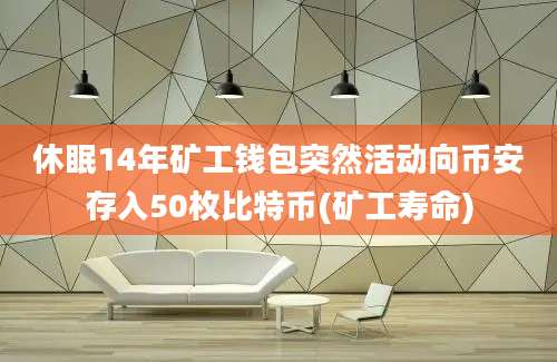 休眠14年矿工钱包突然活动向币安存入50枚比特币(矿工寿命)