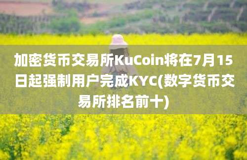 加密货币交易所KuCoin将在7月15日起强制用户完成KYC(数字货币交易所排名前十)