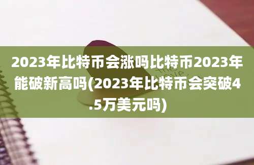 2023年比特币会涨吗比特币2023年能破新高吗(2023年比特币会突破4.5万美元吗)