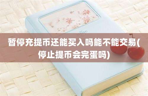 暂停充提币还能买入吗能不能交易(停止提币会完蛋吗)