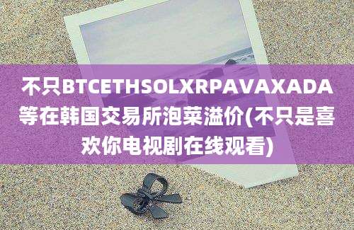 不只BTCETHSOLXRPAVAXADA等在韩国交易所泡菜溢价(不只是喜欢你电视剧在线观看)