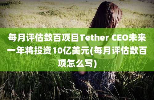 每月评估数百项目Tether CEO未来一年将投资10亿美元(每月评估数百项怎么写)