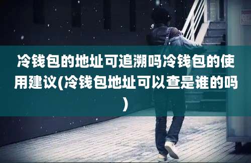 冷钱包的地址可追溯吗冷钱包的使用建议(冷钱包地址可以查是谁的吗)