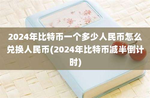 2024年比特币一个多少人民币怎么兑换人民币(2024年比特币减半倒计时)