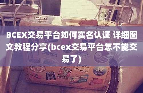 BCEX交易平台如何实名认证 详细图文教程分享(bcex交易平台怎不能交易了)