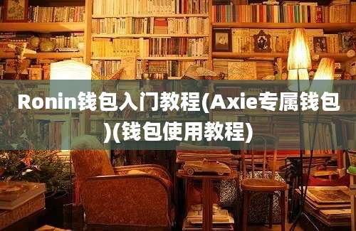 Ronin钱包入门教程(Axie专属钱包)(钱包使用教程)