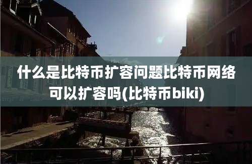 什么是比特币扩容问题比特币网络可以扩容吗(比特币biki)