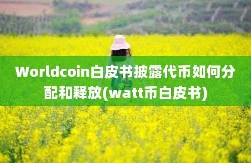 Worldcoin白皮书披露代币如何分配和释放(watt币白皮书)