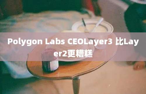 Polygon Labs CEOLayer3 比Layer2更糟糕