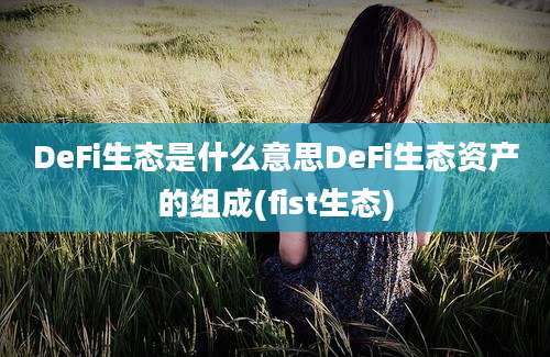 DeFi生态是什么意思DeFi生态资产的组成(fist生态)