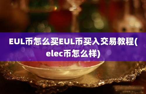 EUL币怎么买EUL币买入交易教程(elec币怎么样)