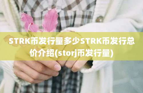 STRK币发行量多少STRK币发行总价介绍(storj币发行量)