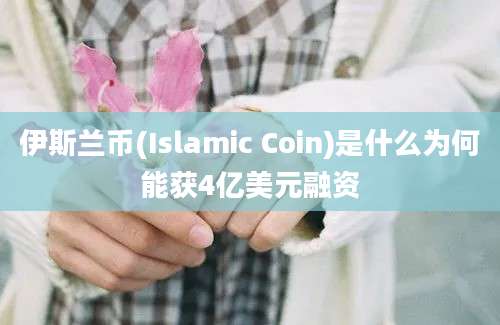 伊斯兰币(Islamic Coin)是什么为何能获4亿美元融资