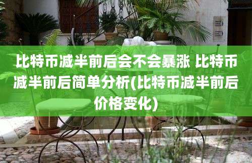 比特币减半前后会不会暴涨 比特币减半前后简单分析(比特币减半前后价格变化)