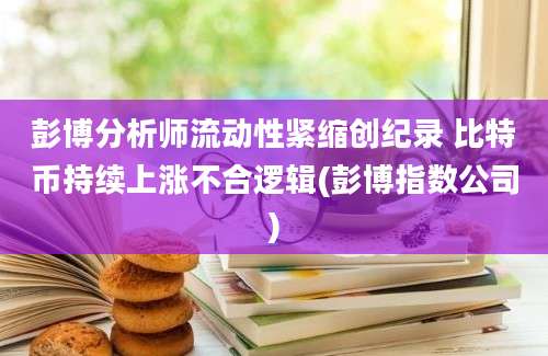 彭博分析师流动性紧缩创纪录 比特币持续上涨不合逻辑(彭博指数公司)