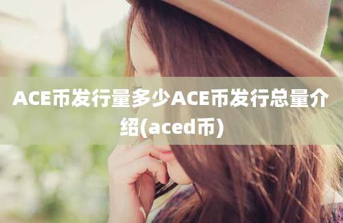 ACE币发行量多少ACE币发行总量介绍(aced币)