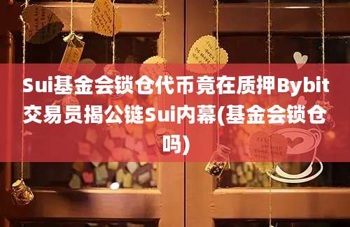 Sui基金会锁仓代币竟在质押Bybit交易员揭公链Sui内幕(基金会锁仓吗)