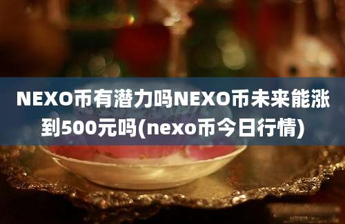 NEXO币有潜力吗NEXO币未来能涨到500元吗(nexo币今日行情)