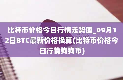 比特币价格今日行情走势图_09月12日BTC最新价格换算(比特币价格今日行情狗狗币)