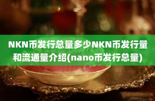 NKN币发行总量多少NKN币发行量和流通量介绍(nano币发行总量)