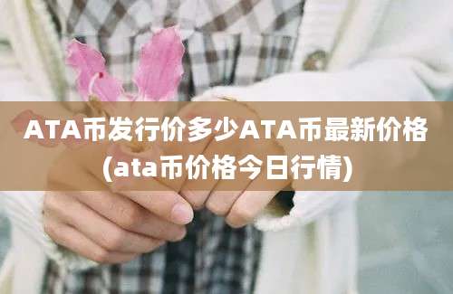 ATA币发行价多少ATA币最新价格(ata币价格今日行情)