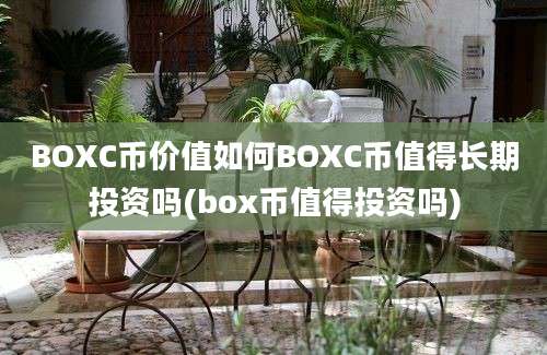 BOXC币价值如何BOXC币值得长期投资吗(box币值得投资吗)