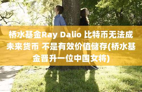 桥水基金Ray Dalio 比特币无法成未来货币 不是有效价值储存(桥水基金晋升一位中国女将)