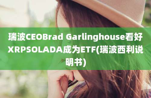 瑞波CEOBrad Garlinghouse看好XRPSOLADA成为ETF(瑞波西利说明书)