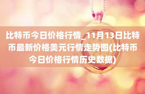 比特币今日价格行情_11月13日比特币最新价格美元行情走势图(比特币今日价格行情历史数据)