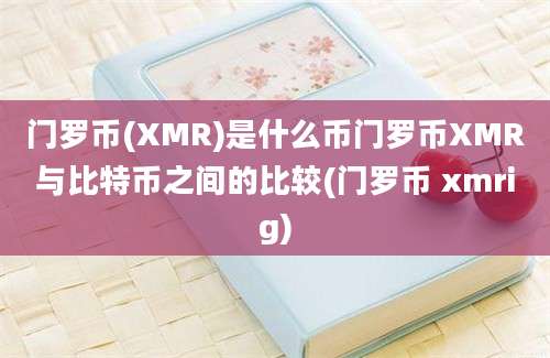 门罗币(XMR)是什么币门罗币XMR与比特币之间的比较(门罗币 xmrig)