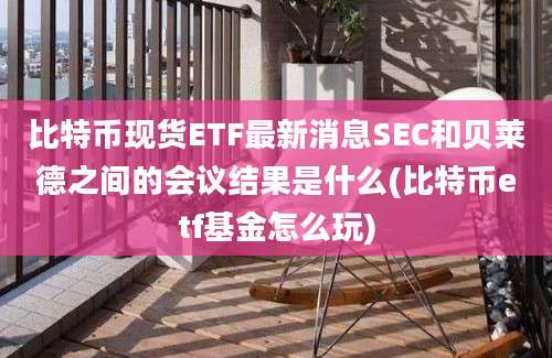 比特币现货ETF最新消息SEC和贝莱德之间的会议结果是什么(比特币etf基金怎么玩)