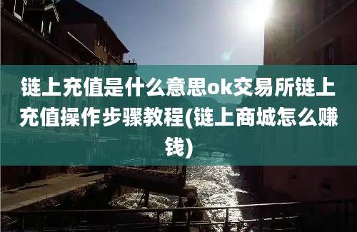 链上充值是什么意思ok交易所链上充值操作步骤教程(链上商城怎么赚钱)