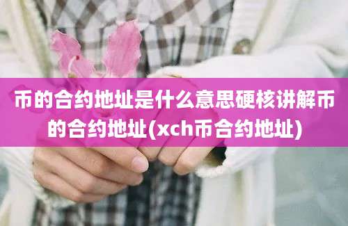 币的合约地址是什么意思硬核讲解币的合约地址(xch币合约地址)