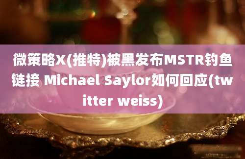 微策略X(推特)被黑发布MSTR钓鱼链接 Michael Saylor如何回应(twitter weiss)