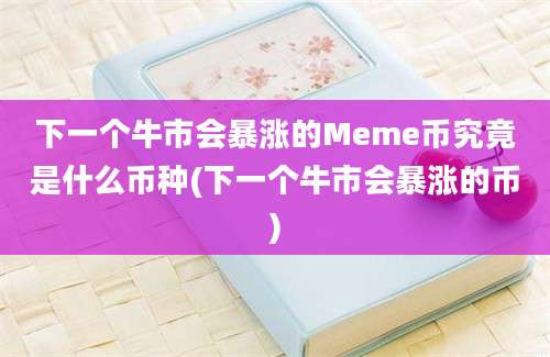 下一个牛市会暴涨的Meme币究竟是什么币种(下一个牛市会暴涨的币)