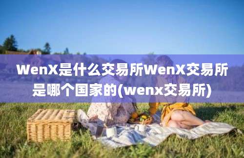 WenX是什么交易所WenX交易所是哪个国家的(wenx交易所)